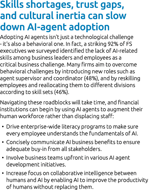 Skills shortages, trust gaps, and cultural inertia can slow down AI agent adoption Adopting AI agents isn't just a te...